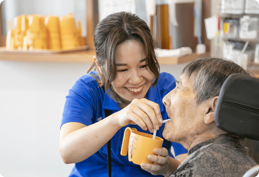 仲間の支えで不安が安心に。人と関わる楽しさを日々感じています。